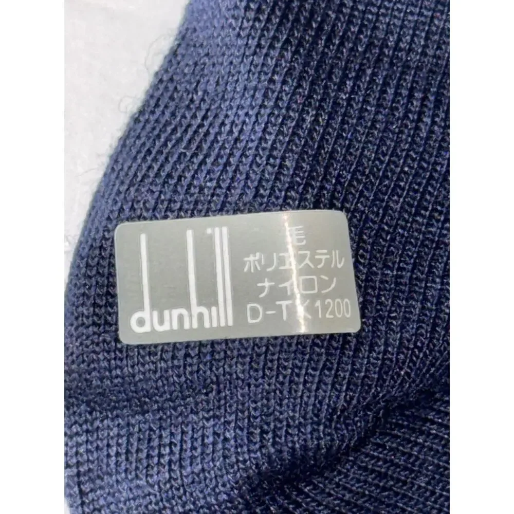 Alfred Dunhill Sz 25cm Dark Blue Dress Socks Quiet Luxury Old Money Business New